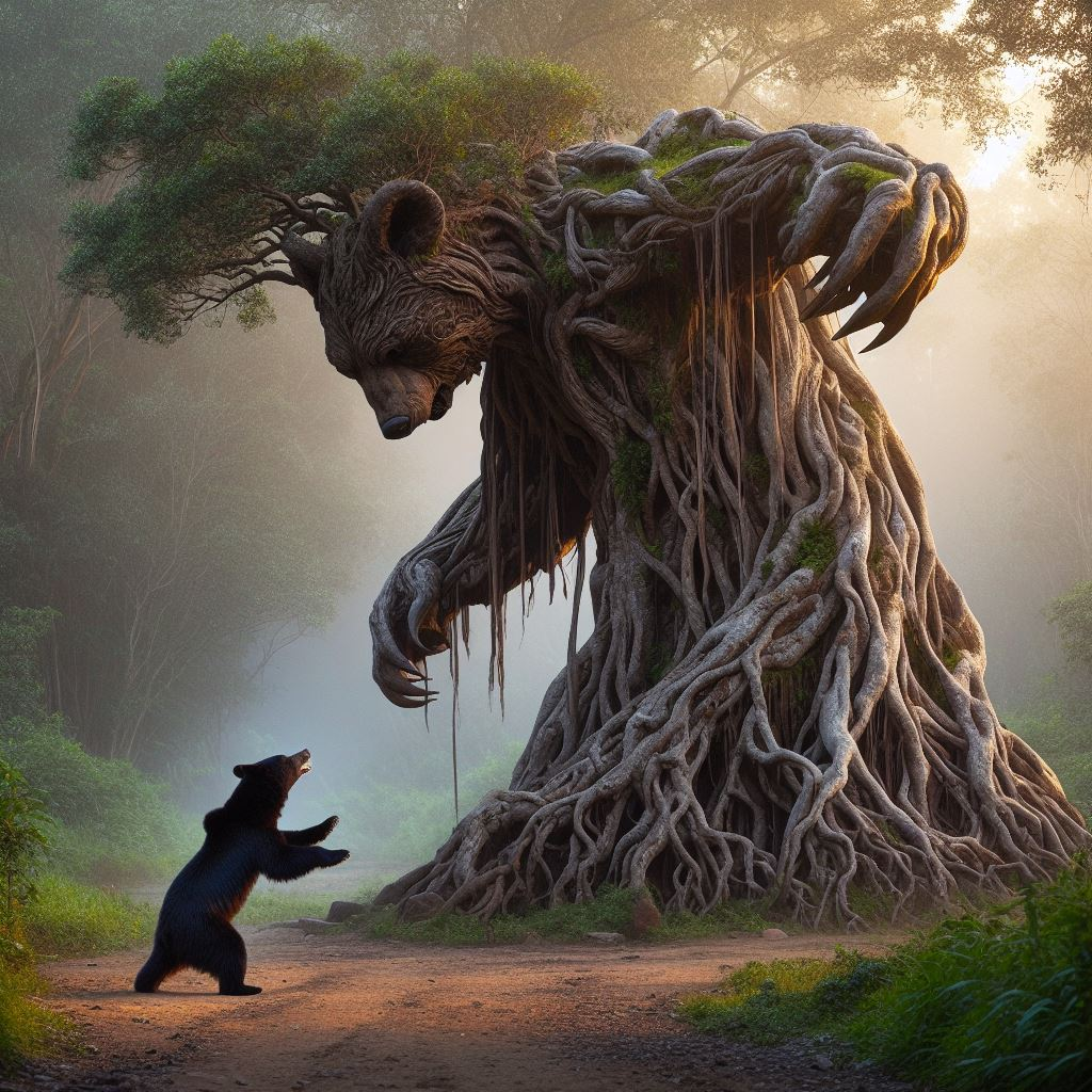 Baloo fighting a moving tree.png