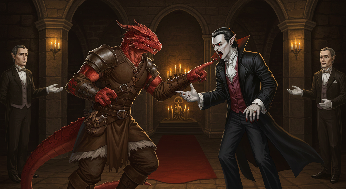 Lasus Duskheart, Vampire Spawn, Biting Rory's Finger.png