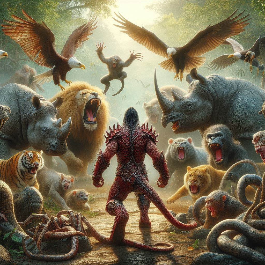 Rory Being Attacked by a Menagerie of Animals in a Zoo.png