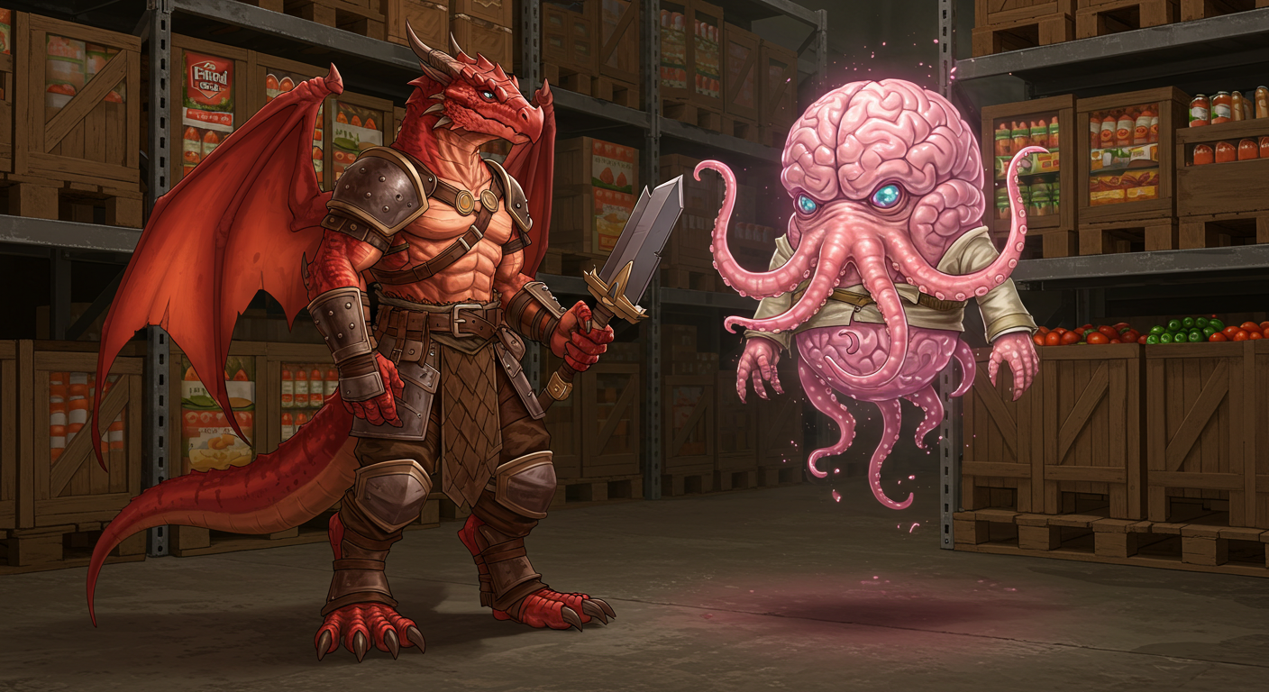 Rory Looking at Freya's Summoned Aberration.png