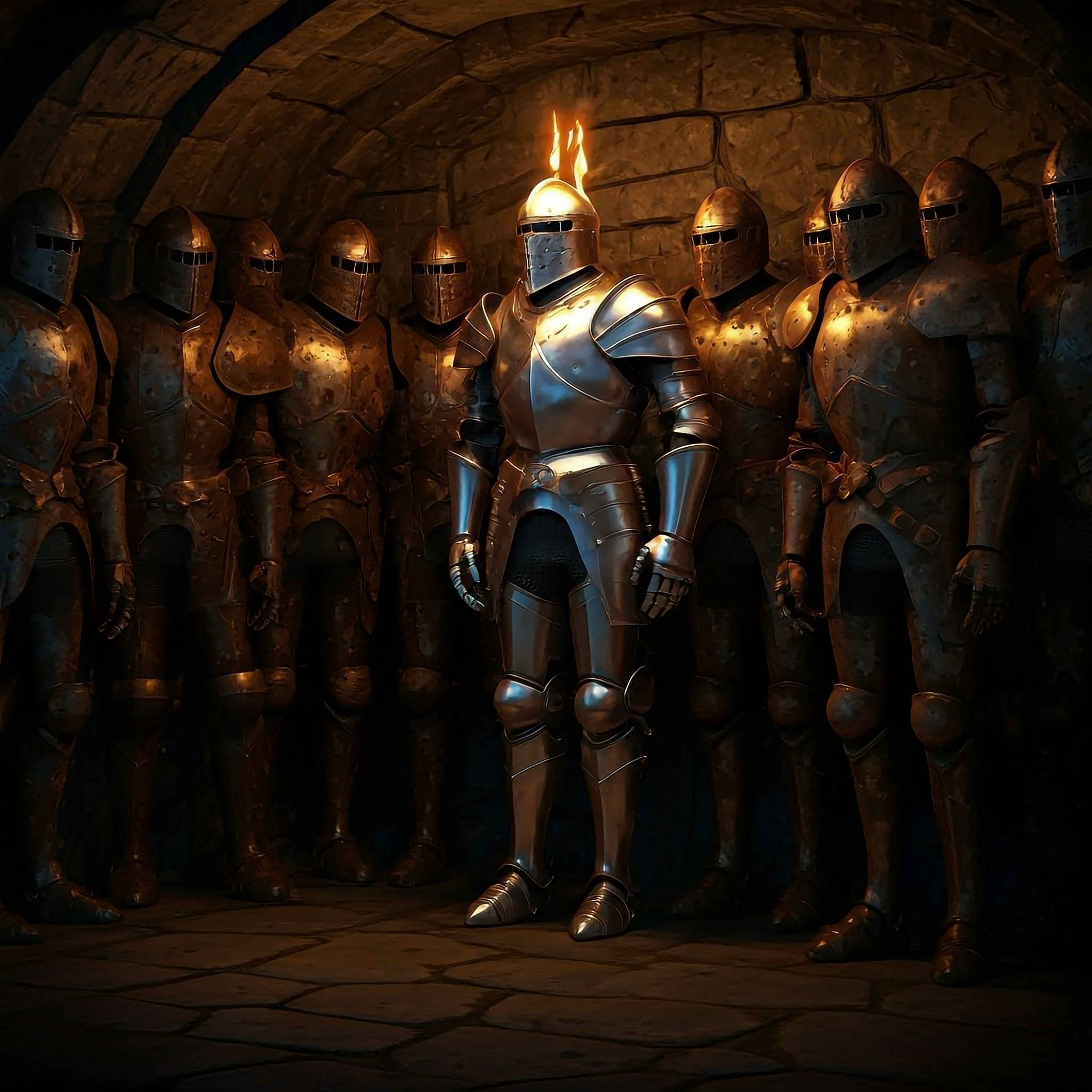 Suits of Armor at Castle Rend Before Animating.png