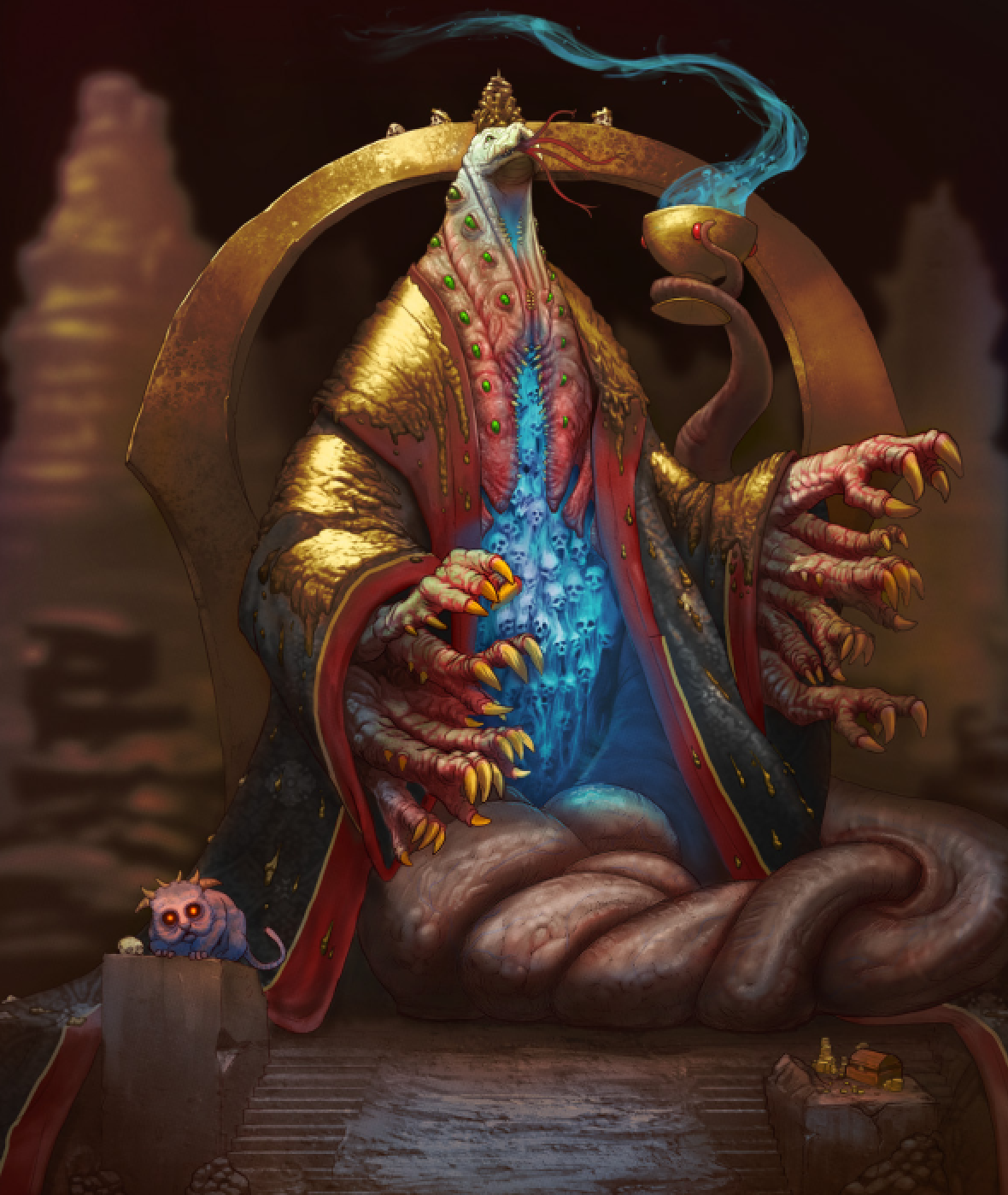 Huge Snake Creature with Arek.png